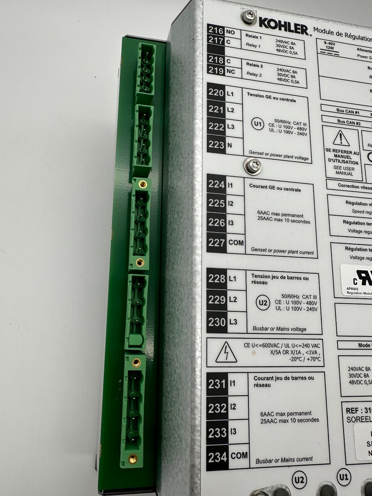 Kohler Regulation Module AMP802 Solar
