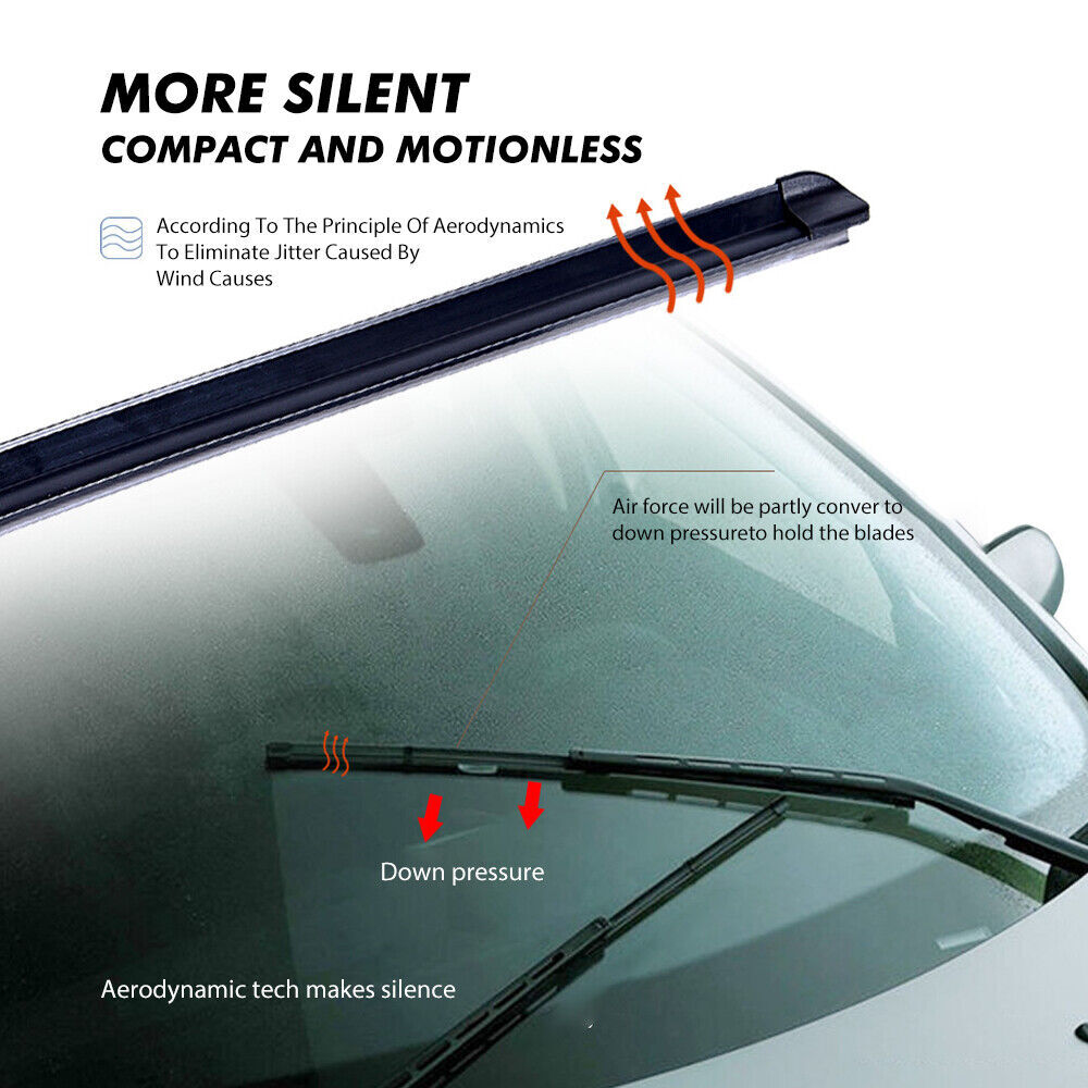 Original Equipment Front Bracketless Windshield Wiper Blades for Ford Explorer