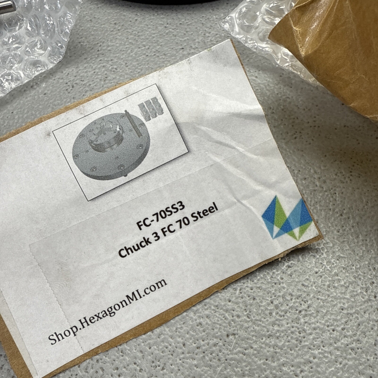 HEXAGON FC-70SS3 CHUCK 3 FC 70 STEEL