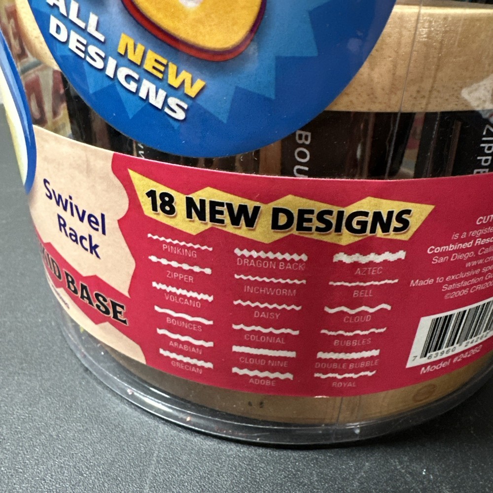 Cutting Edge 18 Kraft Edgers Craft Scissors with Caddy