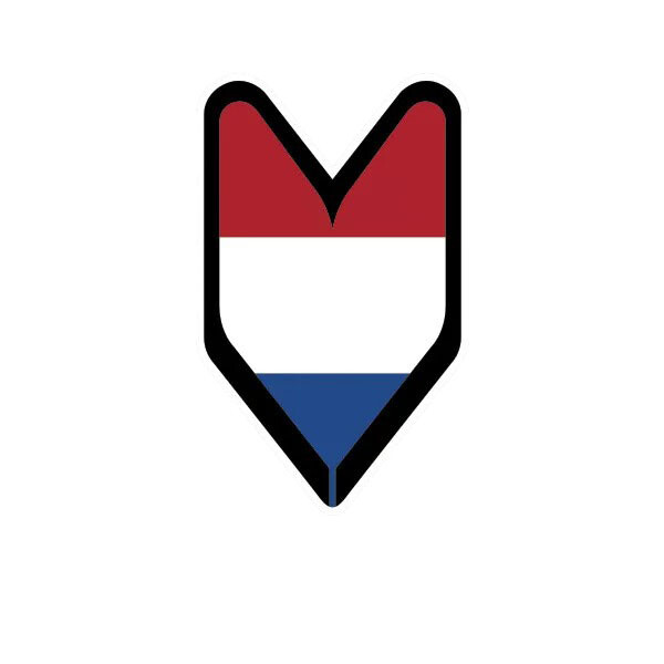 Dutch Driver Badge Sticker Decal