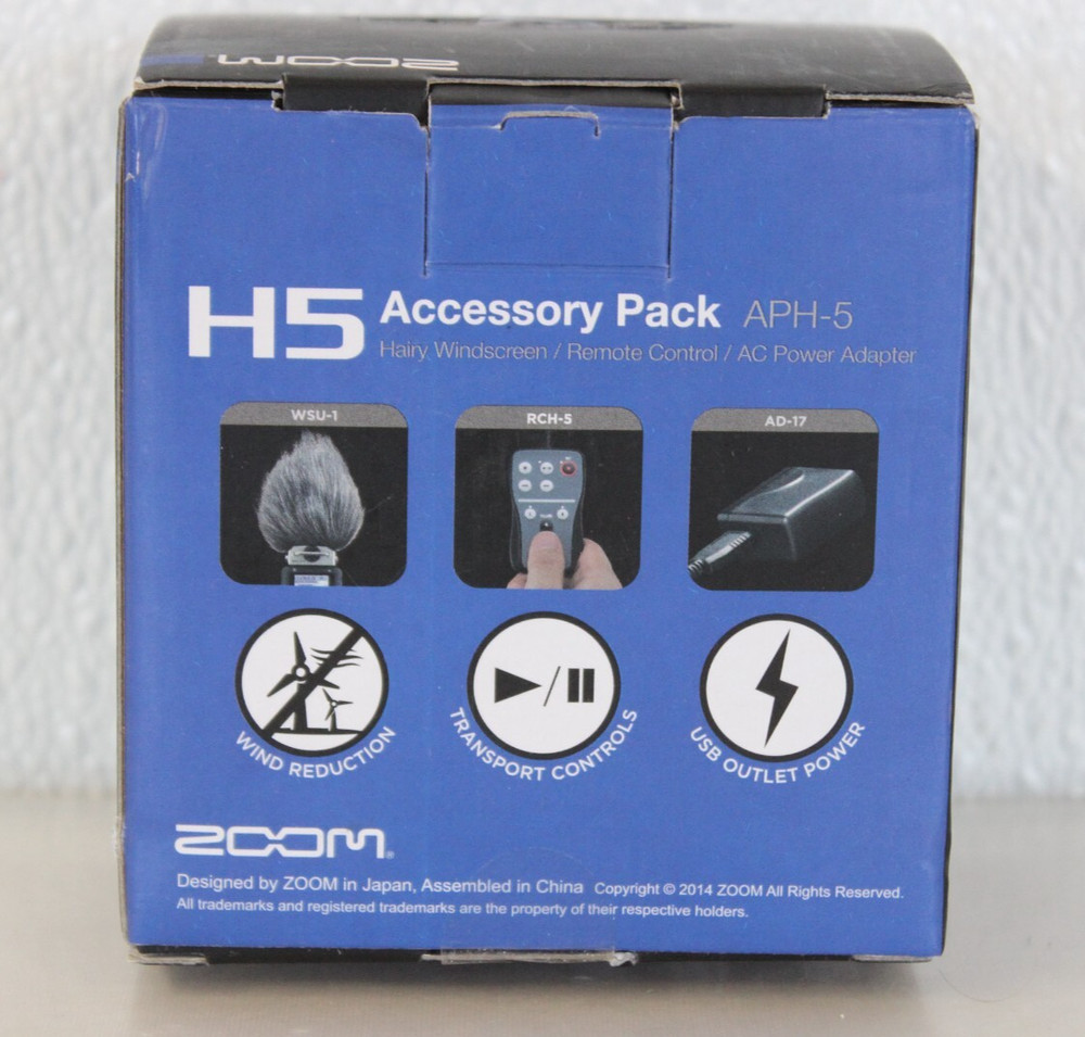 Zoom H5 Accessory Pack APH-5 | Windscreen, Remote, AC Adapter