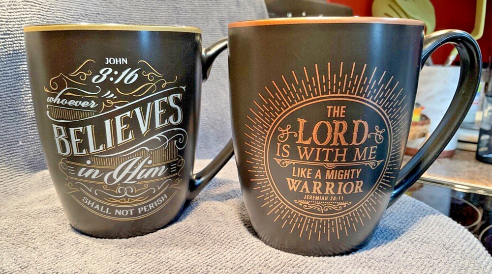 CHRISTIAN ART SCRIPTURE CUPS 2