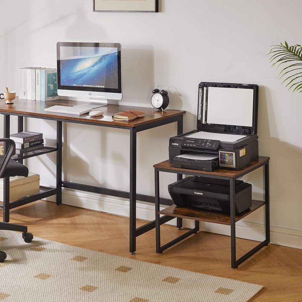 Small Table Stand 20 Inch Multi-Functional Side & Printer Accent Table W/