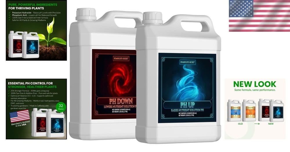 32oz pH Up and Down Kit - Enhanced Liquid Nutrient for Indoor Plants