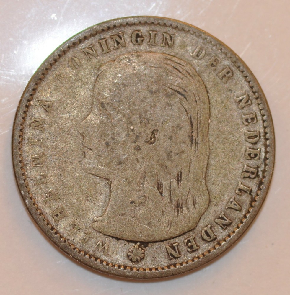 1896  Netherlands Twenty Five Cent