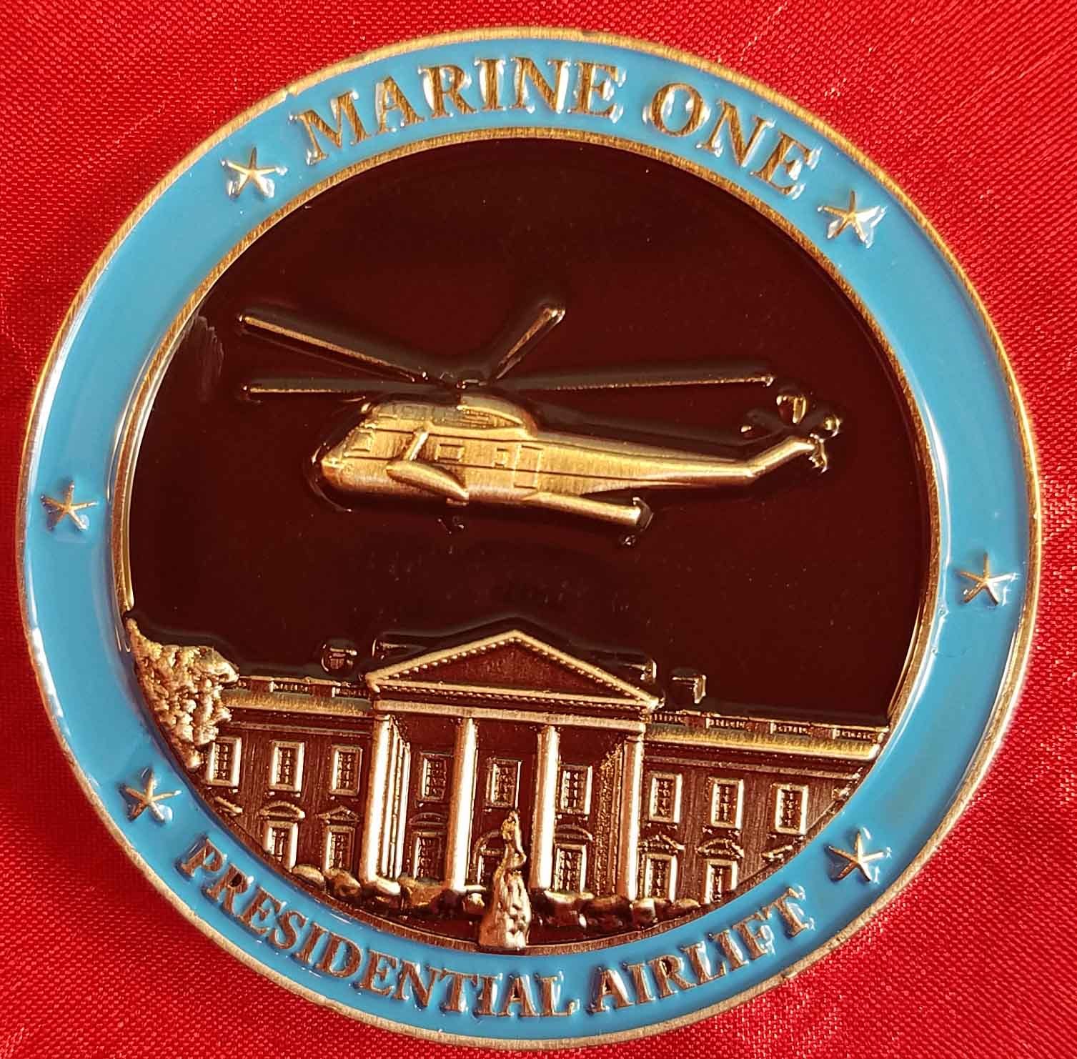 Marine one HMX-1 Presidential Airlift Challenge coin Original unique OCPM 26