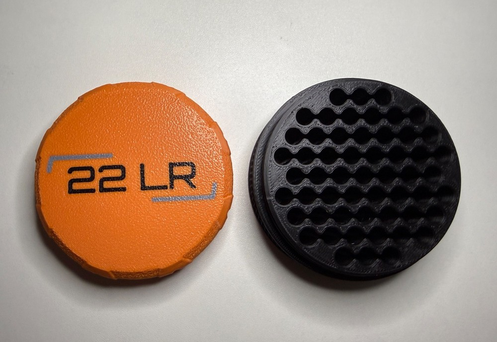 3-D Printed 22 LR Ammo Box Storage Case Container 55 Round