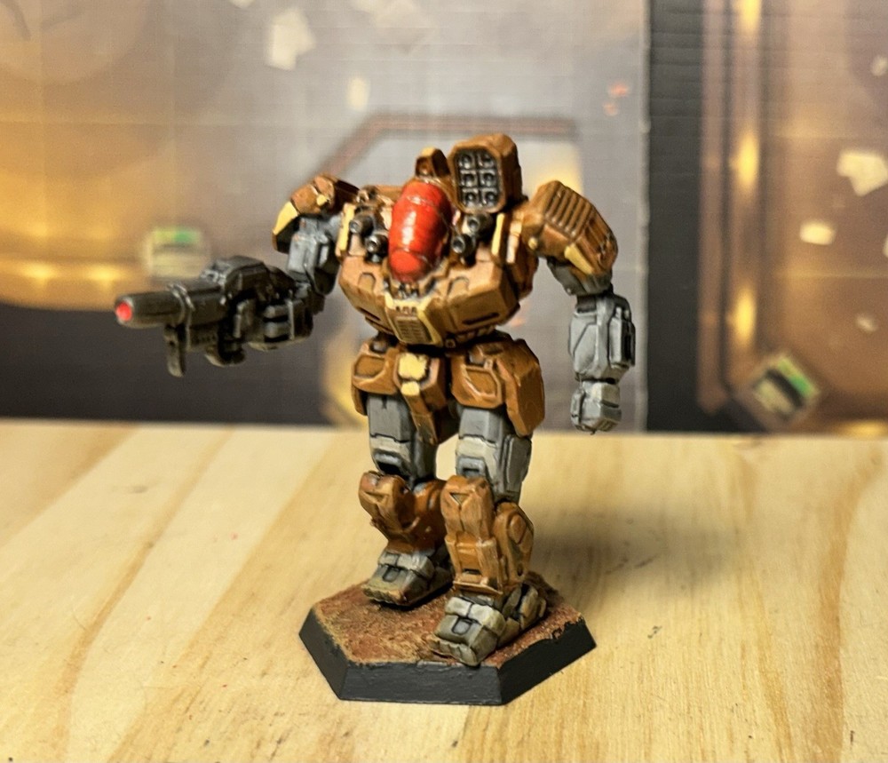 Battletech Battlemaster Mech *painted* Alpha Strike, Clan Wolf