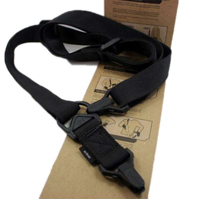 Outdoor MS1 gun strap black - MS1 two-point quick and efficient adjustable sling