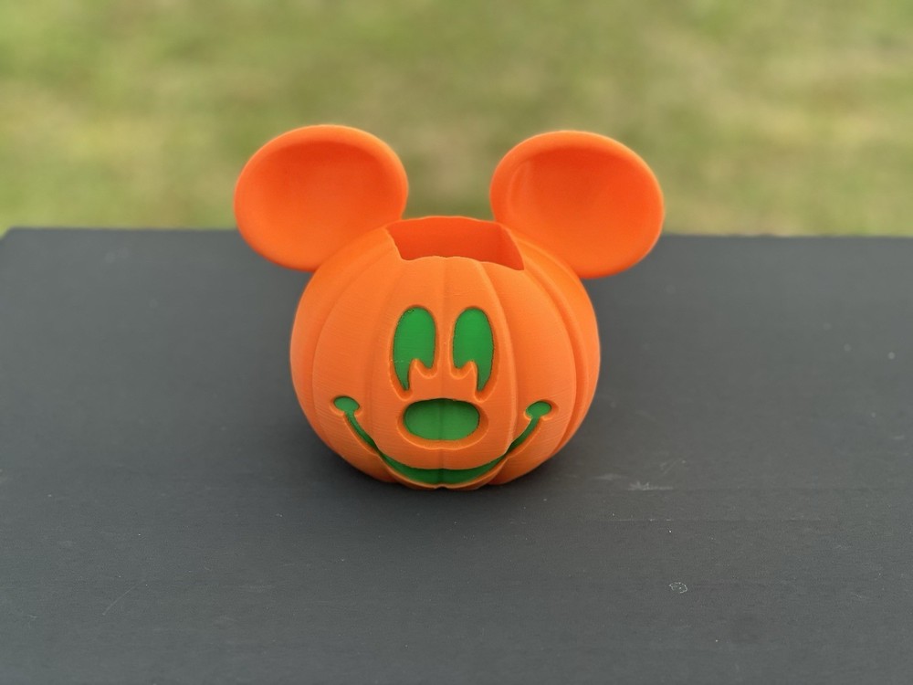 Pumpkin Mouse Soap Holder Halloween Decor