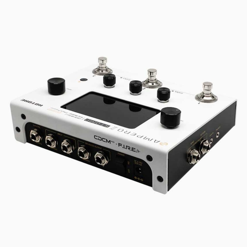 HOTONE AMPERO II Stomp Modeler and Effects Processor with MIDI & 4" Touchscreen