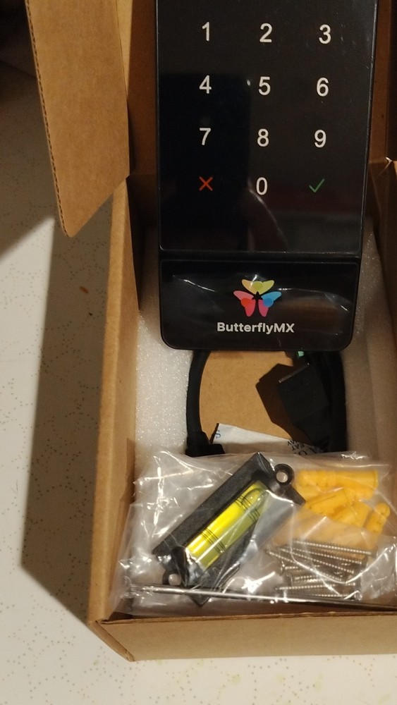 ButterflyMX Alpha Numeric Security Keypad Access Control Device Black