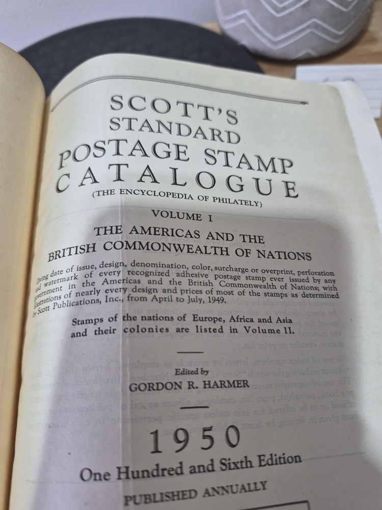 1950 Scott Standard Postage & Stamp Catalogue - Combined Edition Hardcover