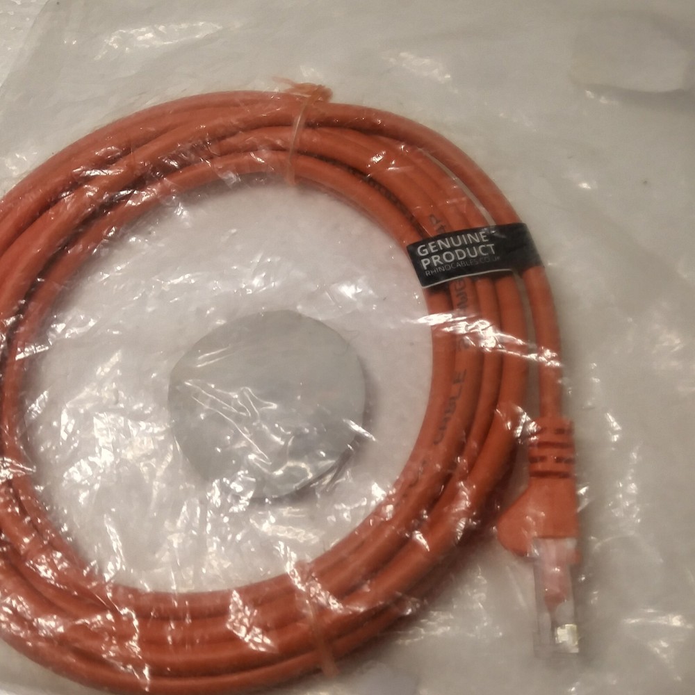Rhinocables CAT 5e High-Speed 9ft Orange Ethernet Cable