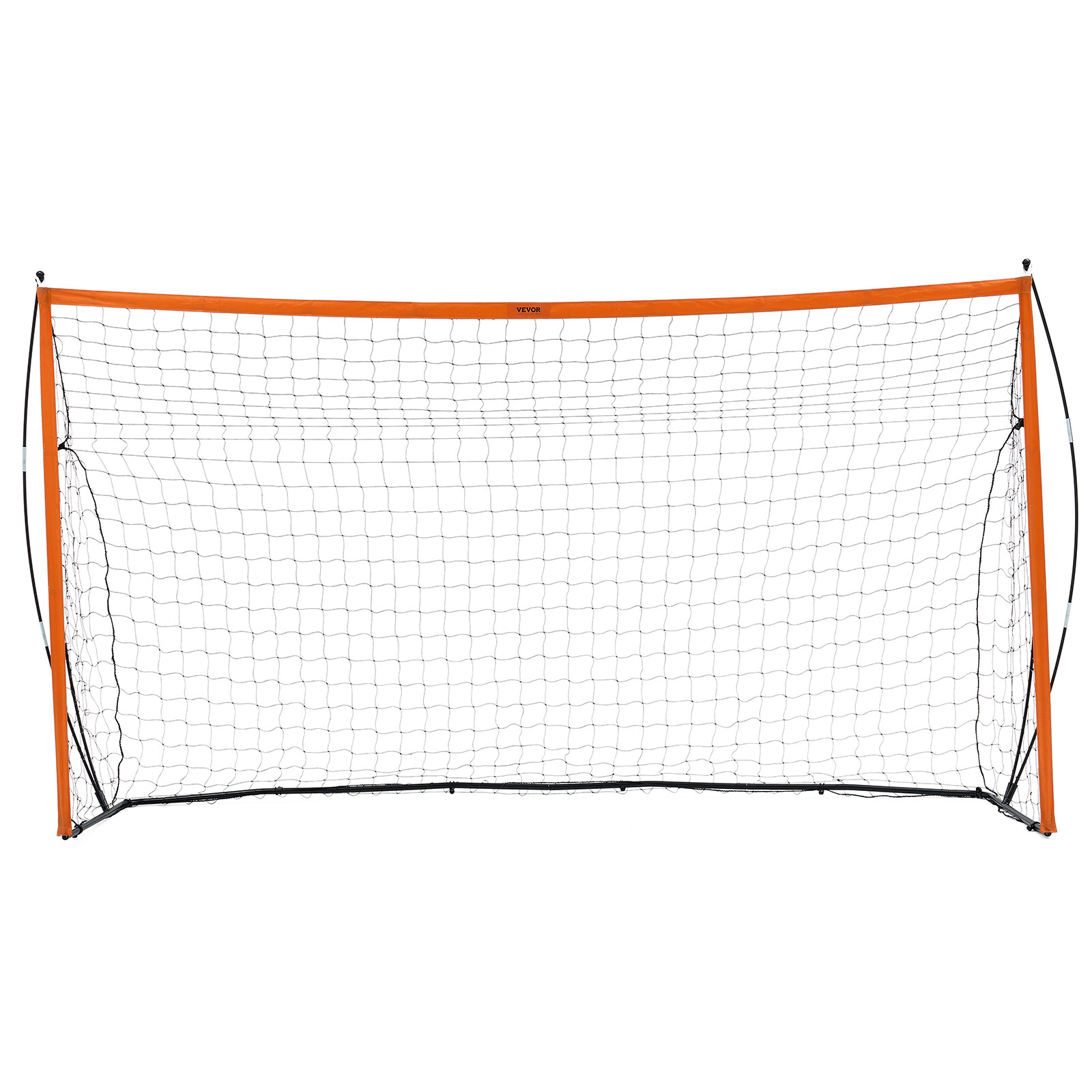 12x6 ft Portable Soccer Goal Kids Soccer Net Carry Bag Backyard Training Orange