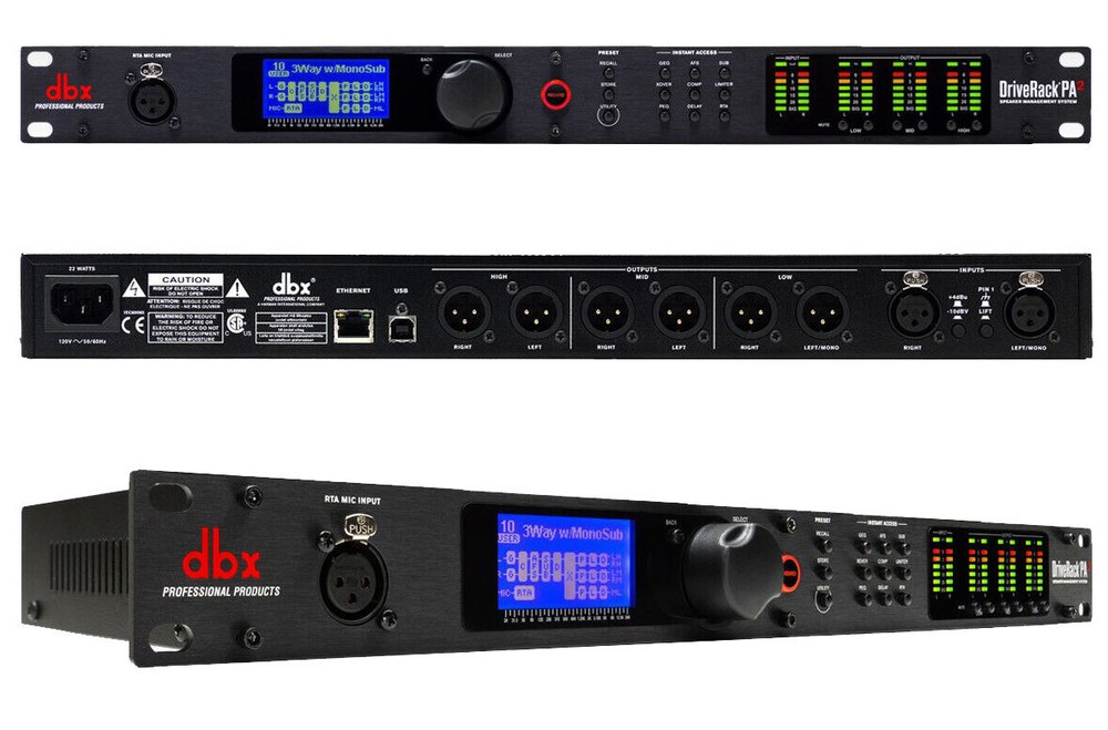 DBX DriveRack PA2 Loudspeaker Management Processor + RTA-M Omni-Direction MIC.