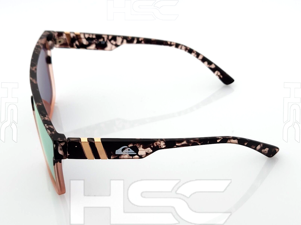 Quicksilver SciFi Shield Sunglasses Tortoise Shell Frame Flash Pink Mirror Lens