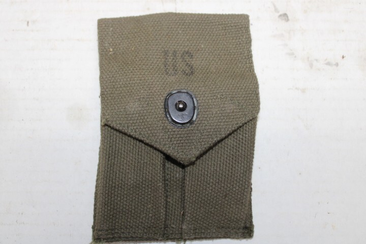 Original US Military Issue Vietnam Era 1911 Canvas Magazine Pouch 45 Acp .45 NOS