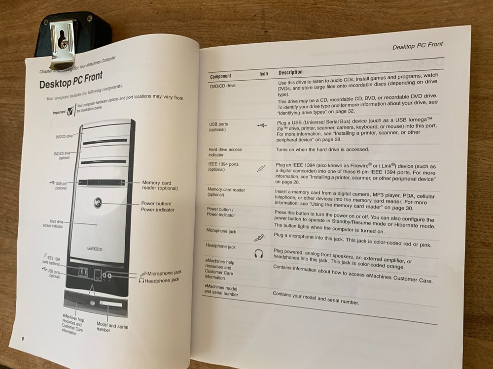 emachines Desktop PC User's Guide - 2000's Vintage