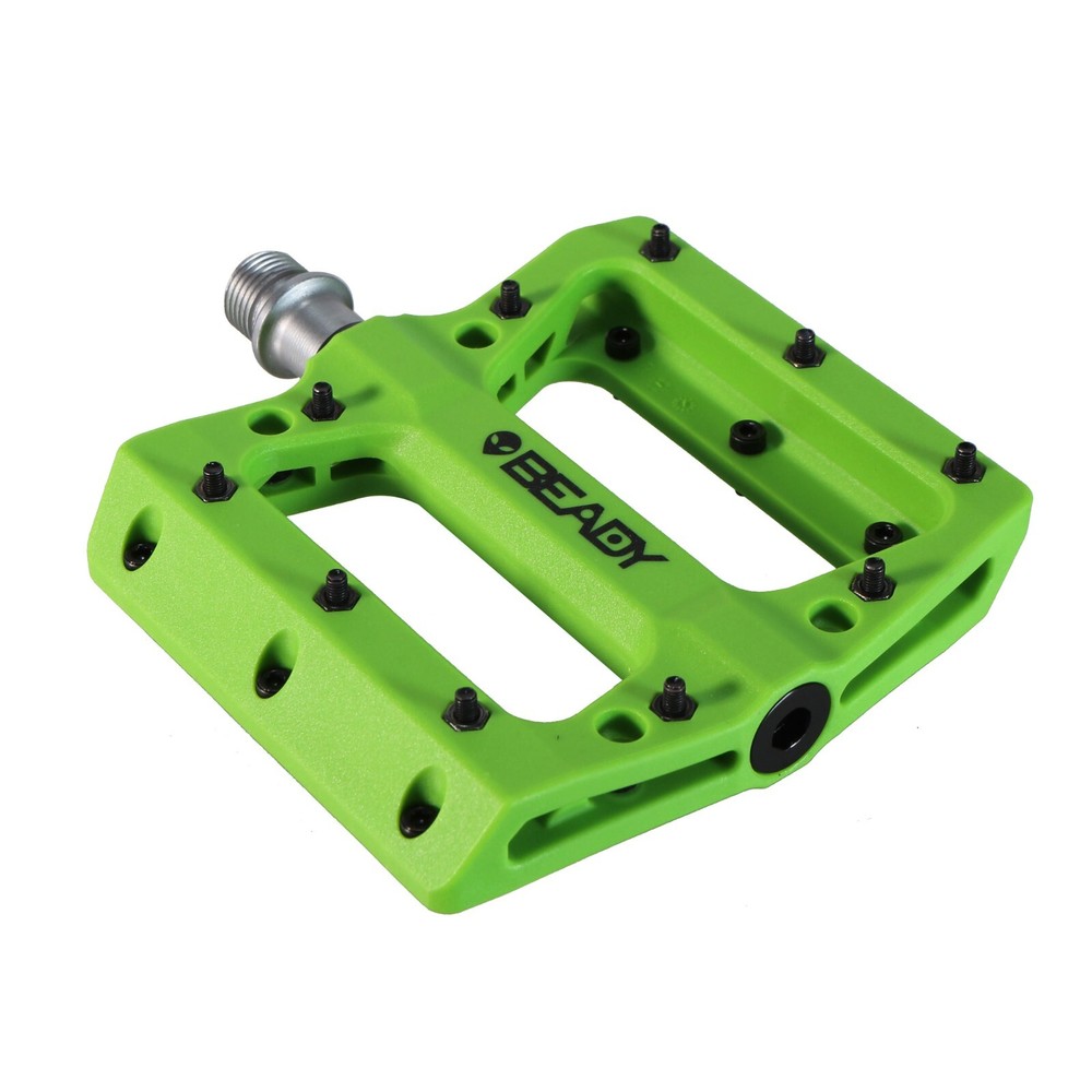 NEW Beady Phaser Composite Platform Pedals Green 9/16