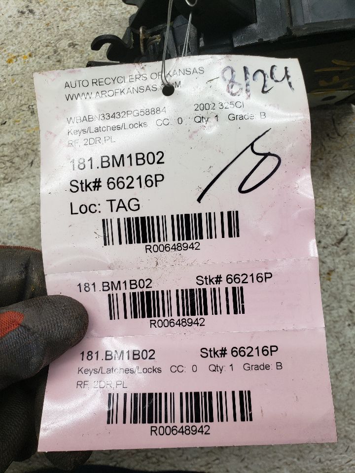 325CI 2002 Keys/Latches/Locks 648942