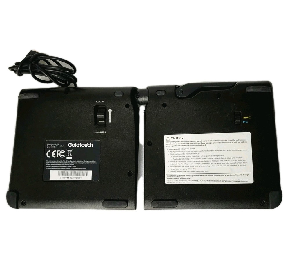 Goldtouch SK-2721 Adjustable MAC/PC Ergonomic Foldable Mobile Wired Keyboard