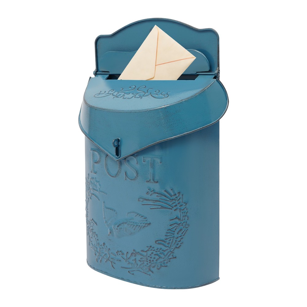 Vintage Rustic Letter Box Post Box Wall Mounted Decorative Metal Mailbox