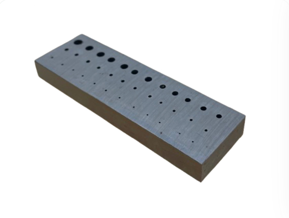 Watchmakers Rectangular Staking Anvil 36 Hole Serrations Watch Riveting Tool