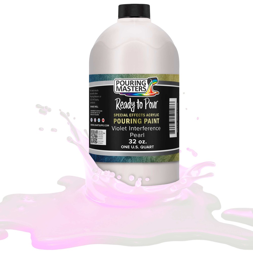 Violet Interference Pearl Special Effects Pouring Paint - Quart Bottle