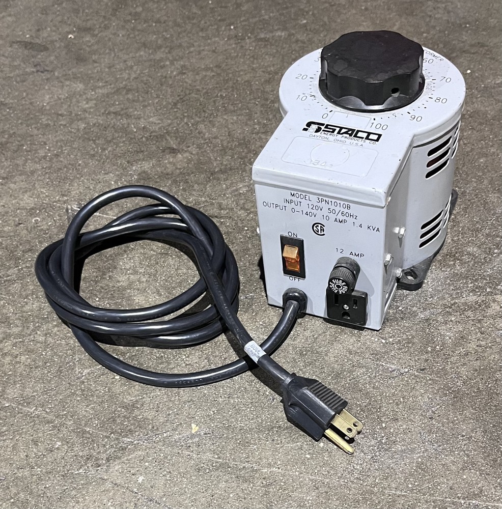 Staco 3PN1010B Variable Transformer 120V 10A