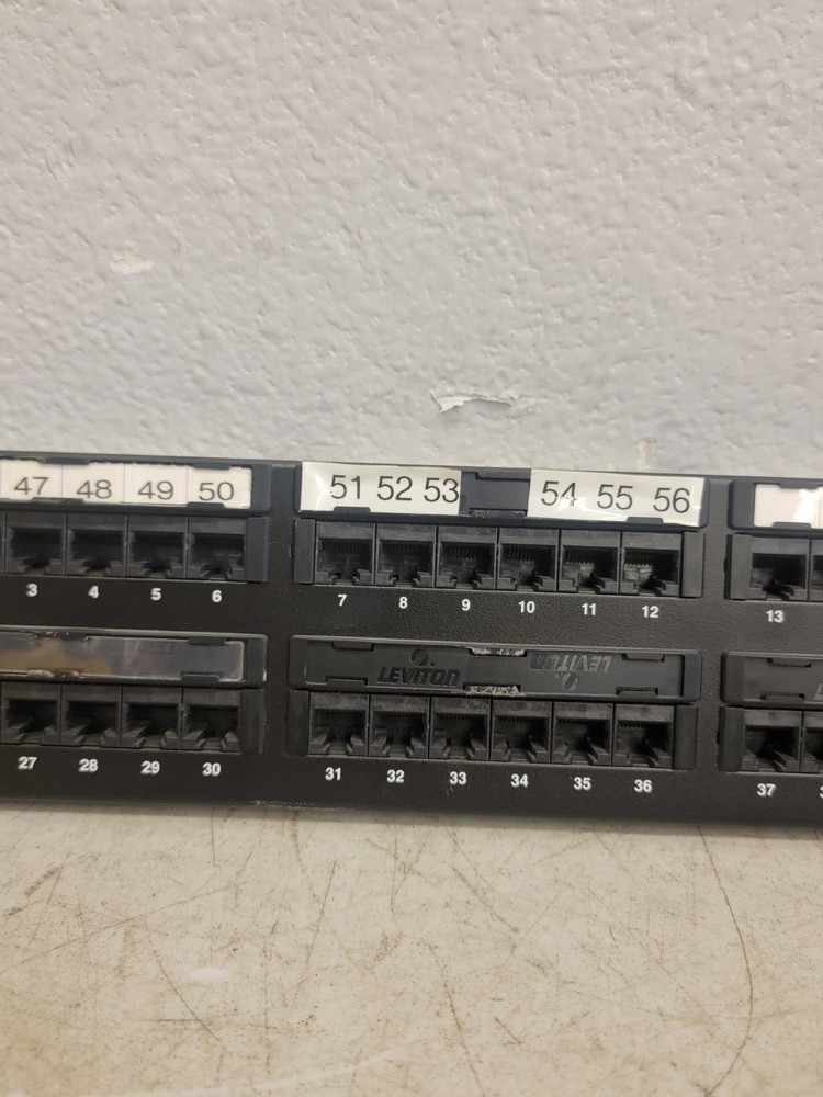 Leviton 69586-U48 Cat 6 Patch Panel 48-Port 2U Universal Wiring