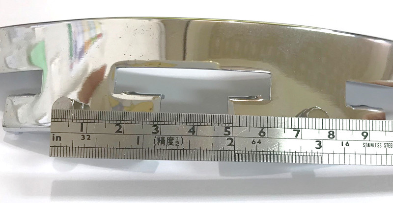 Engrave pattern Banjo Armrest, chrome color surface,1 piece