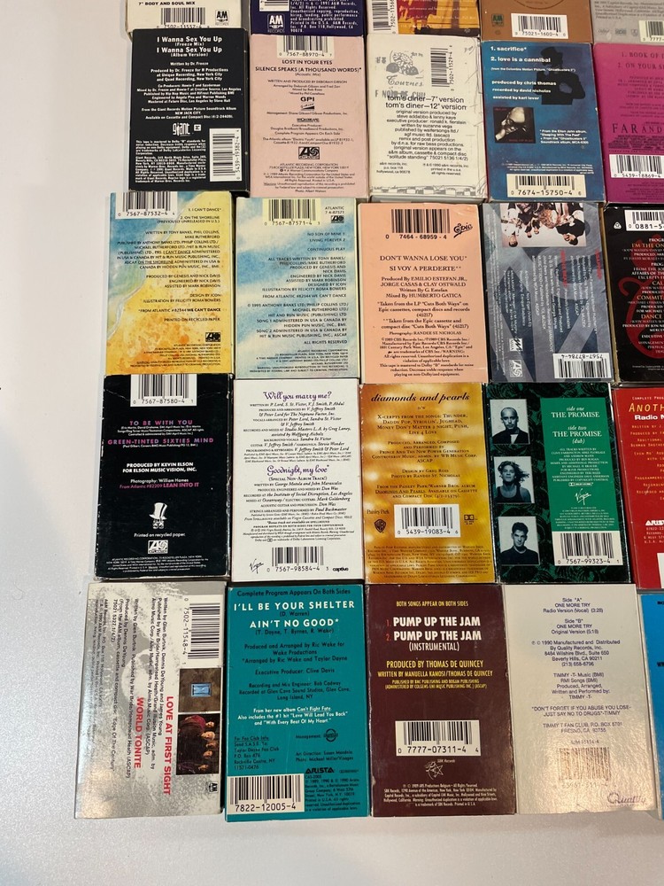Cassette Singles 80's 90's Cassingles Tapes Various