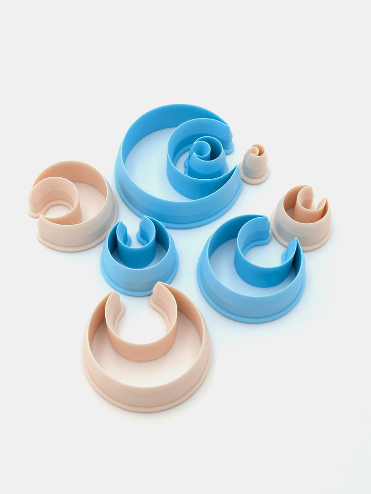 Crescent Clay Cutter Shape Set ~ Polymer Crafting Tool ~ Outline