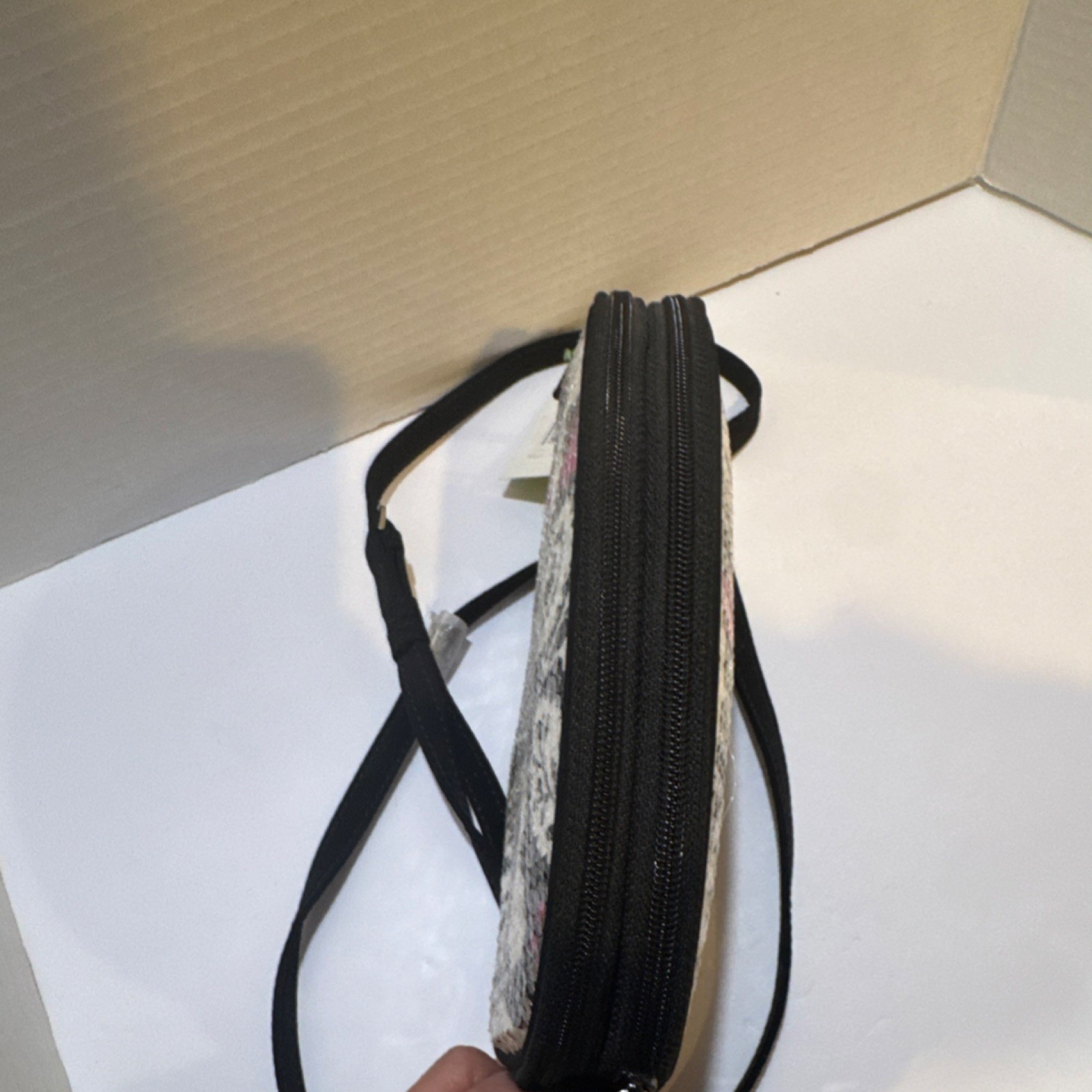 Vera Bradley Disney Mickey Mouse Small Crossbody Bag Black White Pink RARE