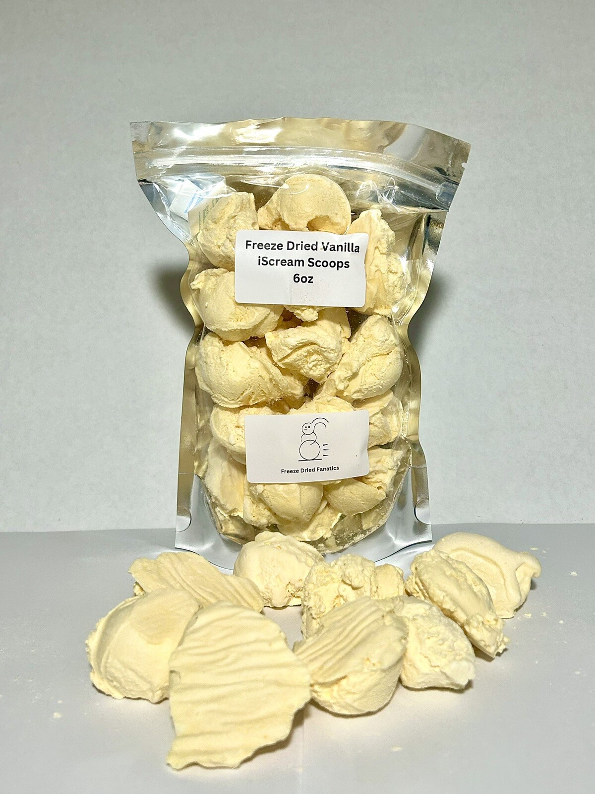Freeze Dried Vanilla Ice Cream Scoops *IScream* *Pick Size* Made Fresh To Order