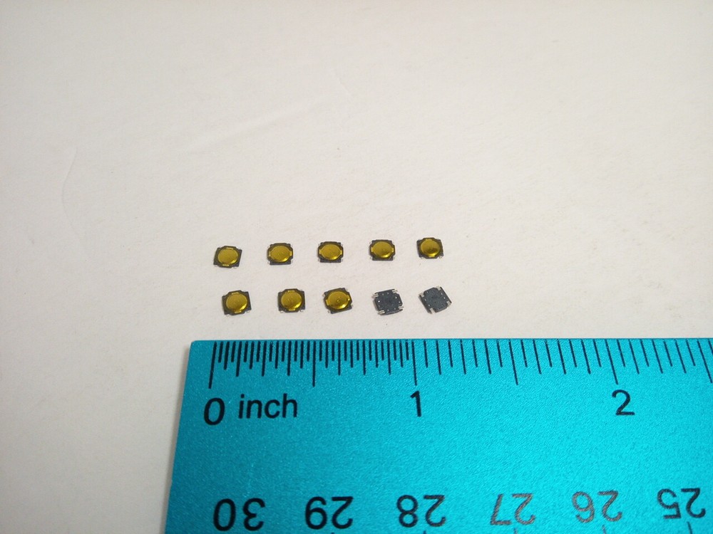 10Pcs Pack 3.7x3.7x0.35mm Push Touch Tactile Momentary Micro Button Switch Tact