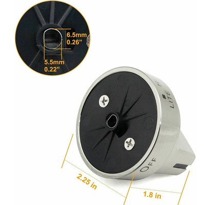 Range Control Knob for GE JGB720SEJ1SS JGBS66REK2SS JGB660SEJ4SS JGB700SEJ1SS
