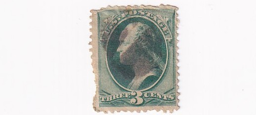 1881 STAMP US SCOTT 207 "Washington" 3 CENT USED FAULT - F