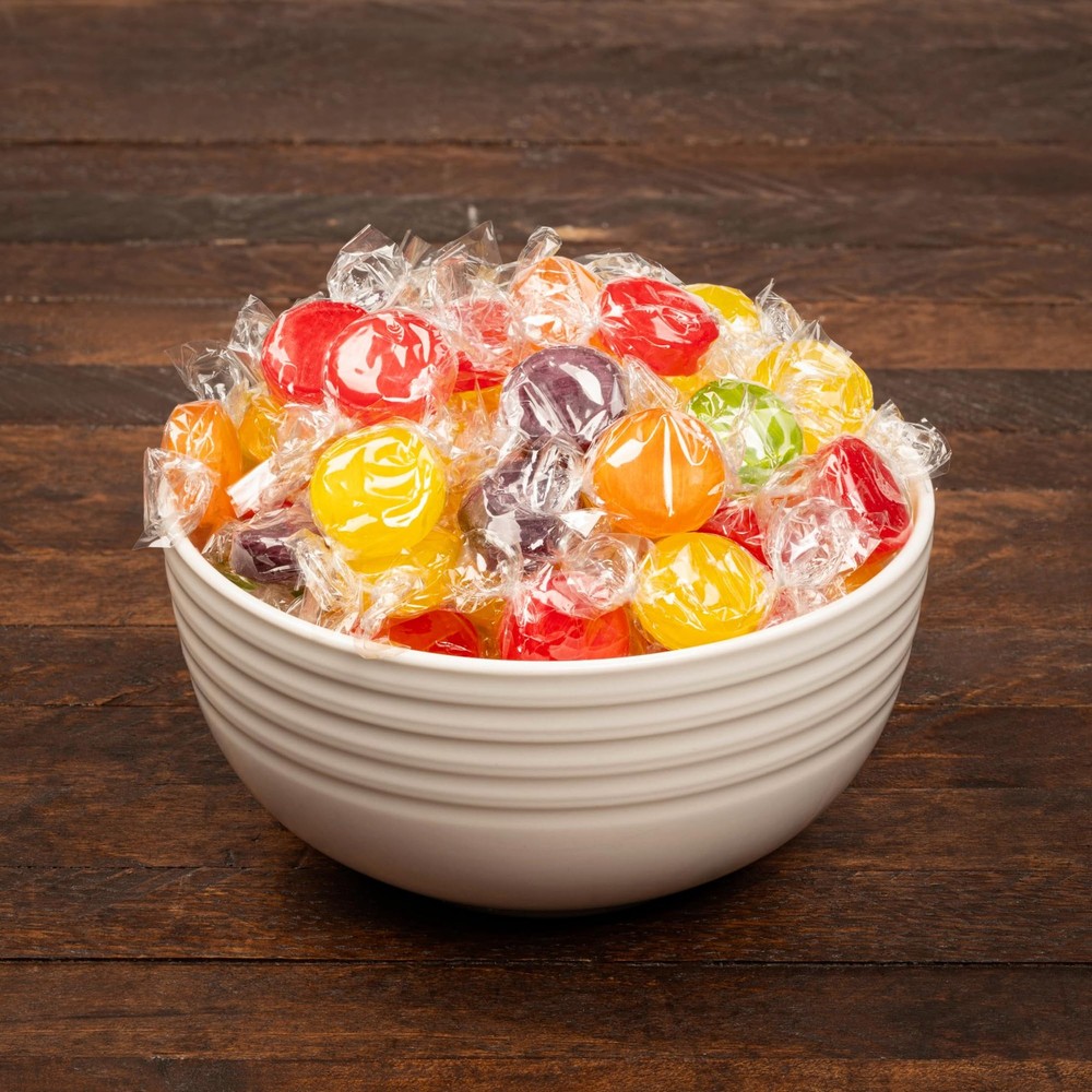 Hard Candy Bulk Assorted - 5 Pounds Fruit Flavored Candies Individually Wrapp...