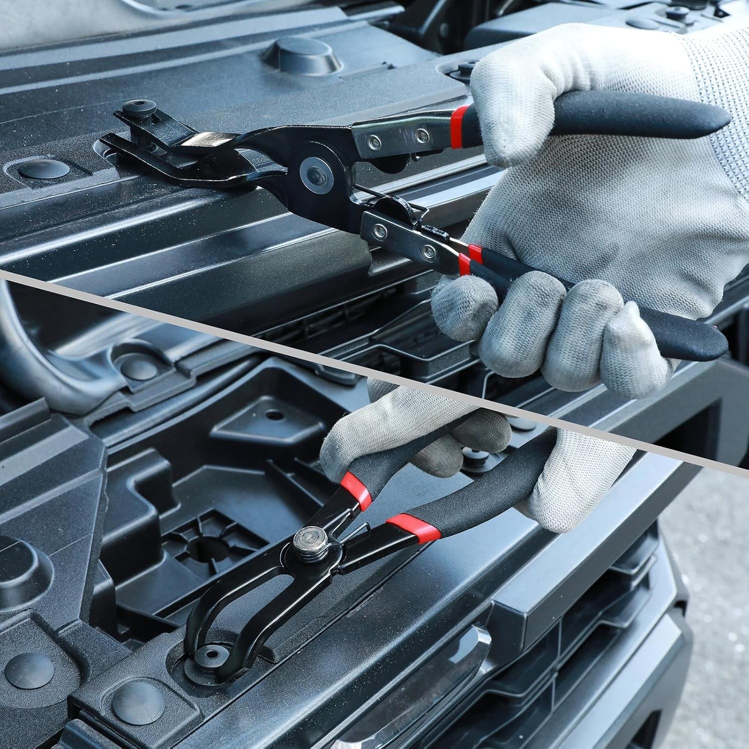 3PCS Body Clip Removal Pliers Set Including 30 Degree &80 Degree Push Pin Pliers