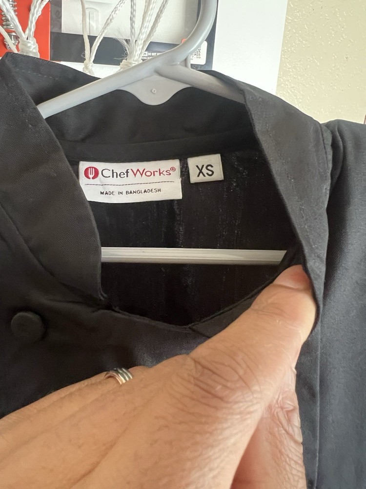Women's Sofia Chef Coat Black X-Small
