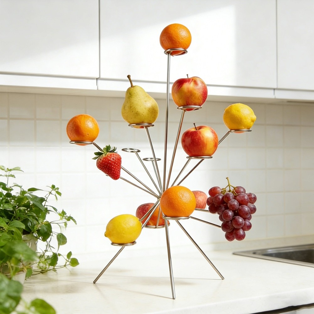 Exploding Fruit Bowl, Fireworks on the Dinner Table, Art Floating Fruit Display