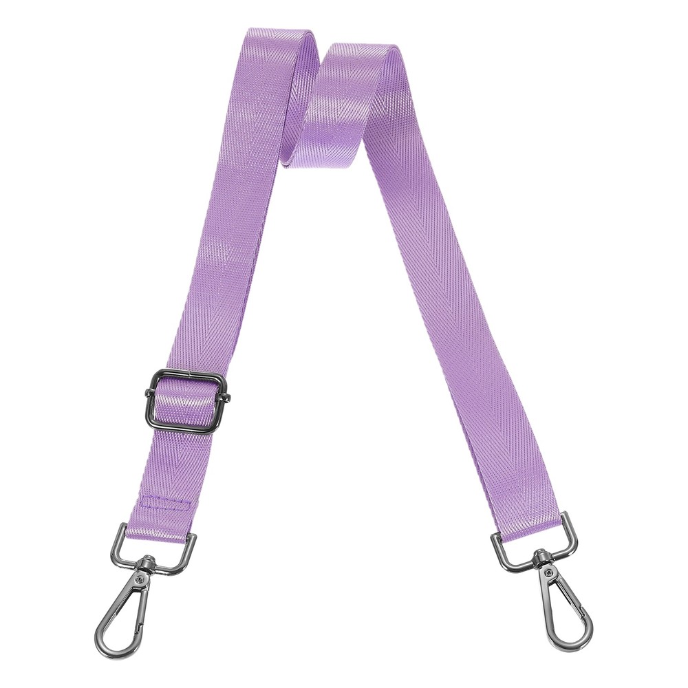 2.5cm Wide Shoulder Strap, Light Purple, Black Pull Core Buckle