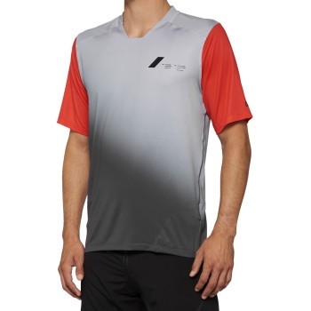 100% Celium Jerseys XL Gray/Red