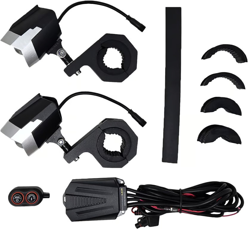 Pathfinder Wireless Remote for Dual Switchback LED Light - Silver/Black PL80WRS