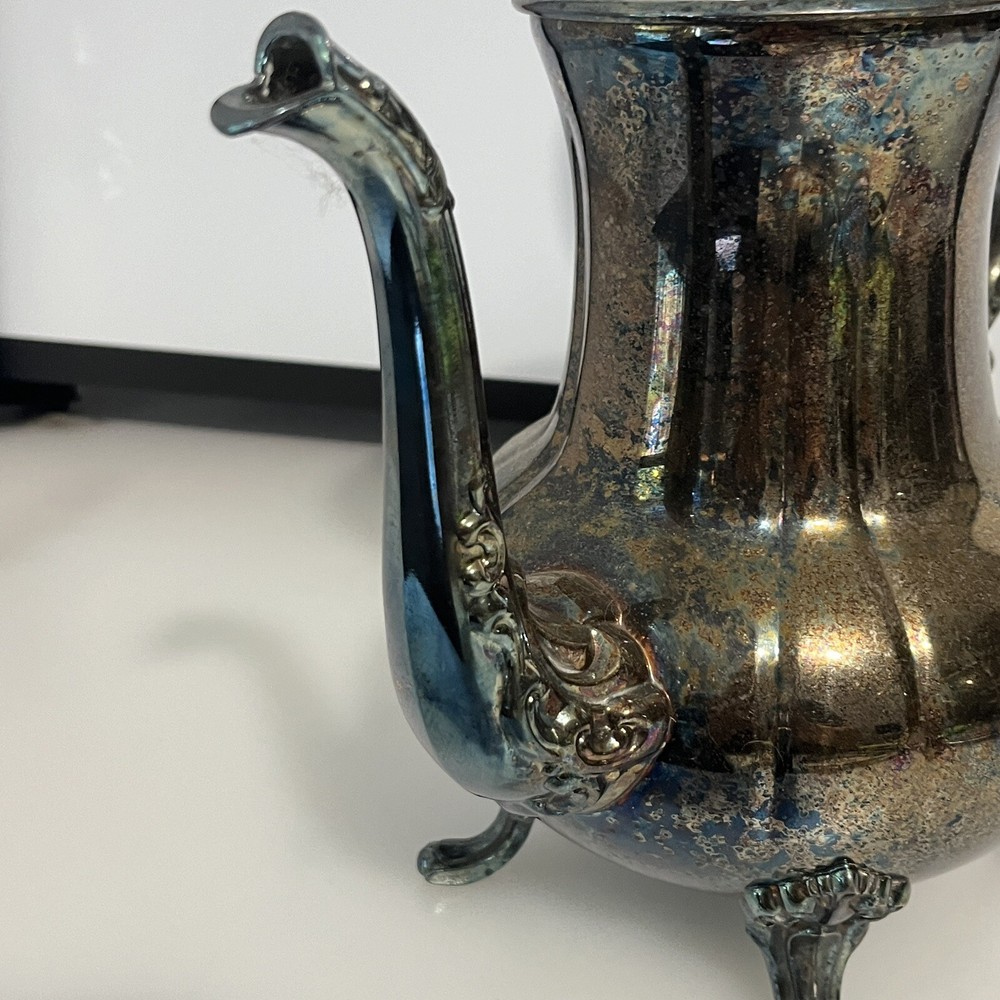 towle silverplated Tea Pot Single 11" tall silver