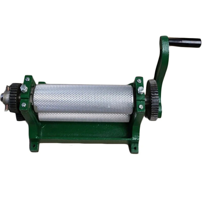 86*310mm Manual Honeycomb Embossing Machine Hive Base Plate Roller Press Machine