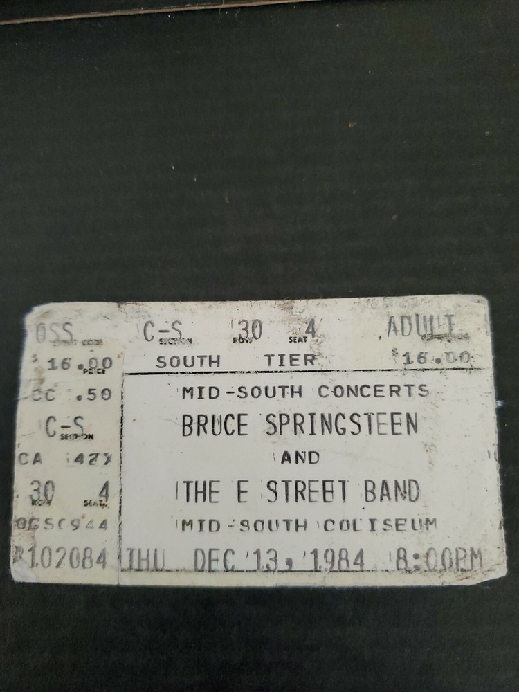 Bruce Springsteen Concert Ticket Stub 1984